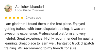 Reviews from Google Maps